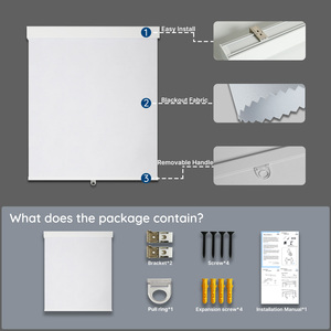 Persianas Enrollables sin Cable, Tela Opaca <span class=keywords><strong>de</strong></span> Bajo Consumo <span class=keywords><strong>para</strong></span> Ventanas y Puertas - Product Image 6