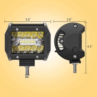 Offre Spéciale 4 pouces LED barre lumineuse voyage rangée Spot inondation Combo faisceau 60W Led Mini barre lumineuse pour camions Jeep
