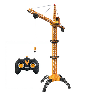 Camion grue télécommandé RC 1:8, véhicule <span class=keywords><strong>de</strong></span> construction sur chenilles avec bras articulé mobile pour enfants - Product Image 1