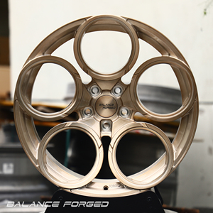Cerchio in Lega Forgiata a Razze a Petalo 18 19 20 21 22 Pollici 5x112 5x114.3 Bronzo Spazzolato per <span class=keywords><strong>Alfa</strong></span> <span class=keywords><strong>Romeo</strong></span> Giulia - Product Image 3
