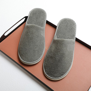 Ricamo Stella alberghi colorato di Lusso su misura In Velluto Pantofole <span class=keywords><strong>Hotel</strong></span> - Product Image 2