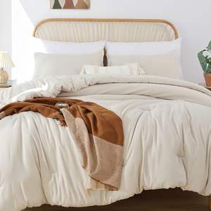 Colcha de algodón Beige de lujo, conjunto de edredón de algodón de estilo Simple, colcha de dormitorio suave y transpirable para las <span class=keywords><strong>4</strong></span> estaciones - Product Image 3