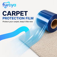 Film de protection de sol en plastique souple à haute brillance, rouleaux de 300 m pour moquette pendant les travaux de construction et d'entretien
