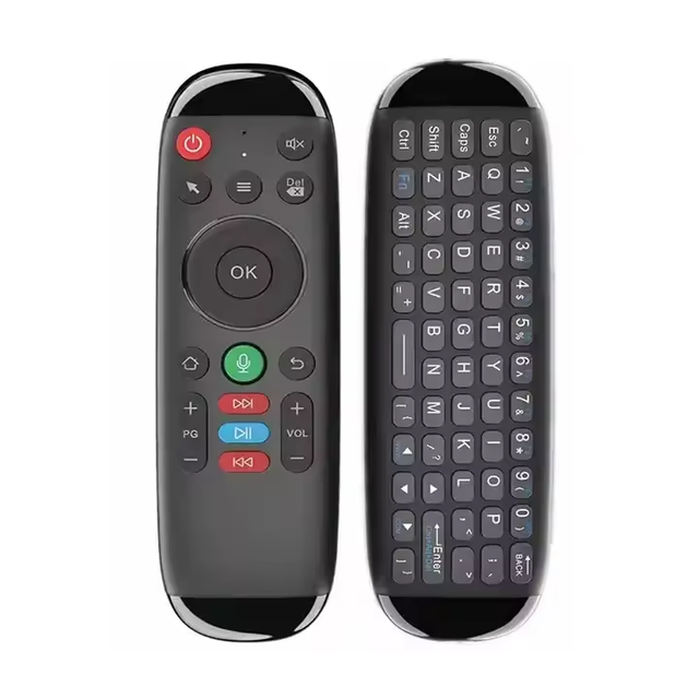 M6 Rechargeable 2.4G Air Mouse Remote Control Universal Voice Mini Keyboard Remote for Android TV Box