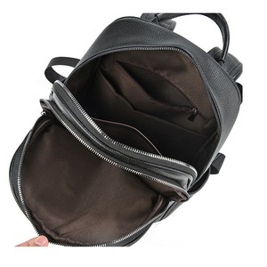Women Casual <b>Leather</b> <b>Backpack</b> <b>Large</b> Capacity Daily Travel Rucksack With Multiple Pockets - Product Image 5