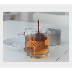 ACORN Silicone <strong>Tea</strong> <strong>Infuser</strong> - Mini Reusable <strong>Tea</strong> Strainer, Pinecone-shaped <strong>Loose</strong> Leaf <strong>Tea</strong> Steeper with Handle - Product Image 3