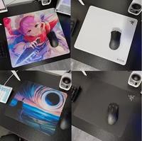 Tapis de souris de jeu en verre trempé à surface givrée 2,0 microns, tapis de souris lisse et rigide pour les joueurs de FPS, fabrication sur mesure en gros