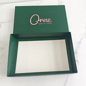 Boîte en papier avec couvercle pour emballage de <span class=keywords><strong>boutique</strong></span>, motif floral, impression de logo personnalisée, cadeaux, emballage enchanteur - Product Image 3