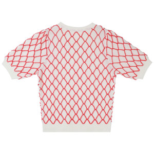 Maglione Pullover in <span class=keywords><strong>maglia</strong></span> <span class=keywords><strong>a</strong></span> righe <span class=keywords><strong>a</strong></span> righe in <span class=keywords><strong>maglia</strong></span> <span class=keywords><strong>a</strong></span> righe con maniche <span class=keywords><strong>a</strong></span> lanterna da <span class=keywords><strong>donna</strong></span> nuovo personalizzato 2026 primavera estate all'ingrosso O collo corto - Product Image 3