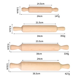 Rouleau à pâtisserie en bois rouleau à pâte professionnel rouleau à pâtisserie antiadhésif pour pâte à pâtes <span class=keywords><strong>Pizza</strong></span> cuisson biscuits Biscuit Fondant gâteau - Product Image 3