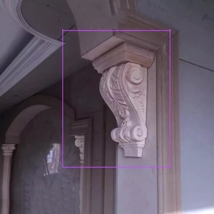 Corbel Decorativo <span class=keywords><strong>de</strong></span> Madera Grabado Tradicional Antiguo con Diseño <span class=keywords><strong>de</strong></span> Hojas <span class=keywords><strong>de</strong></span> Acanthus y Volutas, Ecológico, para Colgar en la Pared, Material <span class=keywords><strong>de</strong></span> Caucho Natural - Product Image 5