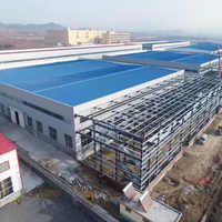Bâtiment industriel préfabriqué en acier à faible coût, structure en acier préfabriquée pour bureaux/ateliers/entrepôts commerciaux