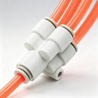 Raccord pneumatique réducteur en Y 5 voies KQ2UD PRG, connecteur rapide pour tuyau d'air 1 à 4, pour tubes PU 4mm 6mm 8mm 10mm