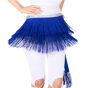 Belly Dance Short Skirt For Women Tassel Fringes Festival Costume Clothes Sexy Hollow Out Clubwear Skirts