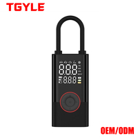 Pompe à pneus électrique portable pour vélo, montée sur voiture, en ABS, avec affichage numérique sans fil, marche/arrêt automatique, gonfleur de pression des pneus