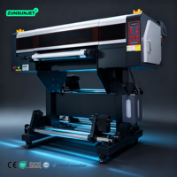 Impresora Uv Dtf A1 24 pulgadas 60cm Tx800 AB película con laminador Puff máquina de impresión por transferencia Dtf impresora Uv A1