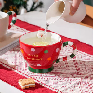 Cute Christmas Gingerbread Coffee Mug Lovely Ceramic Breakfast Cereal Cup - Product Image 4