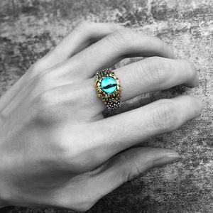 <b>Ring</b> Python Eye Snake Eye Eye <b>Ring</b> Opening <b>Adjustable</b> <b>Ring</b> Retro Handmade Punk - Product Image 4