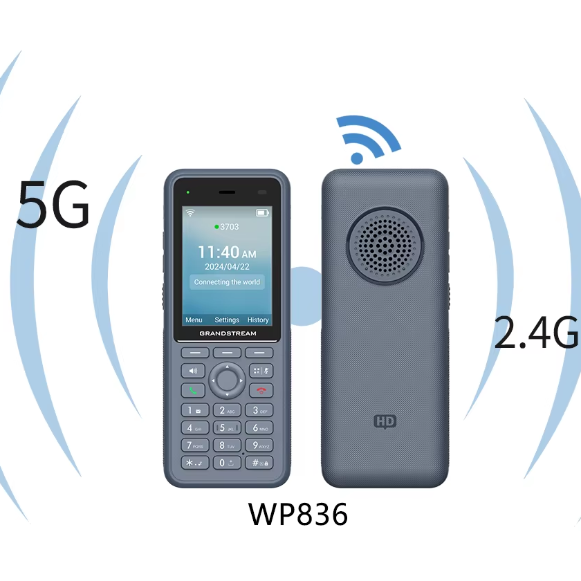 Grandstream WP836 WiFi 6 IP Phone Dual Band 802.11ax Roaming IP67 AI NC Opus 4-Way Conference 10H Talk 240H Standby VoIP Office · image 3