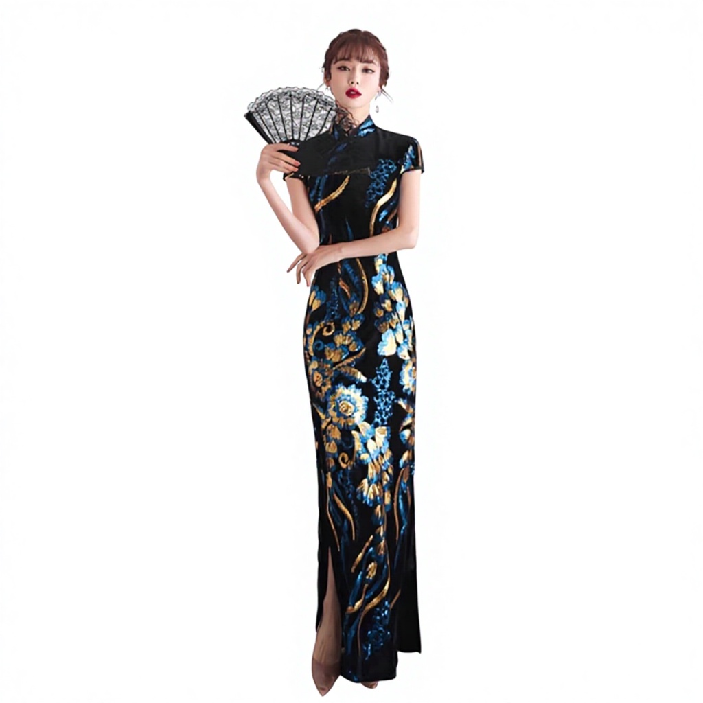 slim fit dress slacks White and Gold Chinese main image 0