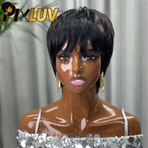 Perruques Courtes Bob en Cheveux Humains en Gros, Fournisseurs de Cheveux Bruts Vietnamiens, Perruques <span class=keywords><strong>Pixie</strong></span> Cut en Cheveux Humains, Perruques <span class=keywords><strong>Pixie</strong></span> Cut Sans Colle pour Femmes Noires - Product Image 2