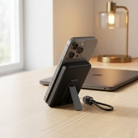 Batterie externe magnétique sans fil ODM en gros 5000 mAh PD 22,5 W à charge ultra-rapide avec support pliable certifié