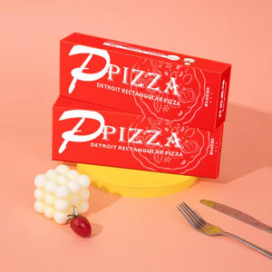 Caja de Pizza Personalizada de Una Sola Porción con Cajón Deslizable, Cajas Rectangulares <span class=keywords><strong>para</strong></span> Pizza <span class=keywords><strong>para</strong></span> Llevar, Entrega a Domicilio, Empaque Desechable <span class=keywords><strong>para</strong></span> Alimentos - Product Image 6