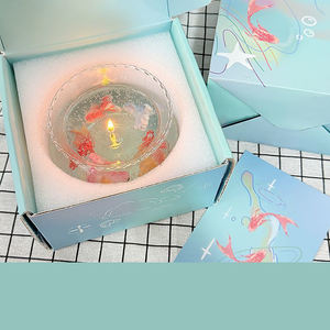 เทียนหอมรูปปลาทองในตู้ปลาไข่มุก ของขวัญวันเกิดสำหรับผู้หญิง เสริมโชคลาภ ปลาคาร์ฟ ตกแต่งบ้าน กล่องของขวัญ - Product Image 1