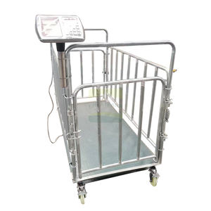 Vieh elektronische Boden waage mit Rädern 1,5 m Anti-Shake elektronische Waage Schweine rinder Tier gewichts waage - Product Image 4
