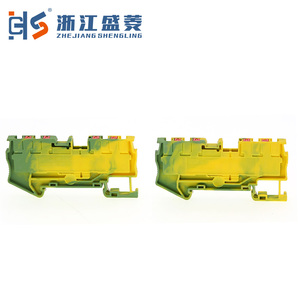 CZLS PT 2.5-QUATTRO-PE Yaylı Takmalı Terminal Blokları Konnektörü Hızlı Geçişli Kablolama Din Raylı Nikel Kaplama Bakır 2 Kutuplu - Product Image 5