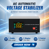 Stabilisateur de tension automatique monophasé OEM ODM avec affichage numérique AVR pour la protection de l'alimentation domestique