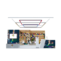 Installation rapide 20ft cabines modulaires accrocheur plafond suspendus signes salon commercial présentoir Tension tissu expositions