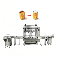 Machine de remplissage entièrement automatique pour canettes de boissons, petites bouteilles, liquides, huiles alimentaires, parfums et eau, avec tête de remplissage et système de bouchage