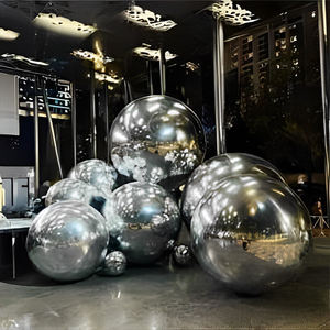 Fiesta evento decoración inflable espejo bola arco inflable PVC reflectante colorido bola para Navidad Bar boda decoración - Product Image 1