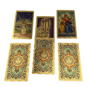 การ์ดทาโรต์พิมพ์ลายพิเศษ ปั๊มฟอยล์ทองคำคุณภาพสูง พร้อมคู่มือ - Product Image 4