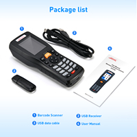 Lecteur de codes-barres portable sans fil JR RF4000-2D avec écran LCD et clavier, scanner de codes-barres 1D 2D QR, collecteur de données de codes-barres sans fil