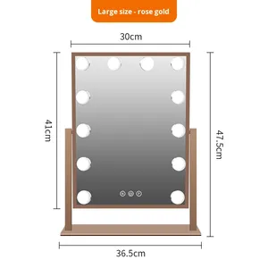 <span class=keywords><strong>Miroir</strong></span> avec lumière - <span class=keywords><strong>Miroir</strong></span> de maquillage de bureau intelligent Hollywood, éclairage spécial pour les maquilleurs, <span class=keywords><strong>miroir</strong></span> ultra-lumineux - Product Image 6