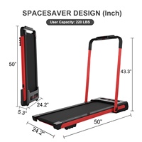 Prêt à être expédié : Tapis de course électrique pliable 2-en-1 KRD-JK31-8 pour la maison avec télécommande, en stock aux États-Unis