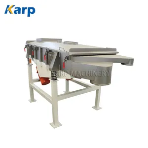 Multi-layer SS304/SS316 carbon steel sand rectangular vibro sieve chemical sifting machine food industry linear vibrating screen