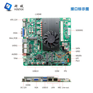 Yentek Industrial Motherboard Mini ITX i5 3210M LGA1155 DDR4 Single Channel SATA <b>HDMI</b> VGA Ethernet - Product Image 3