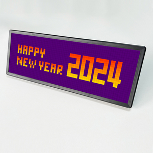 Bầu Không Khí Xe LED Pixel Màn Hình Với Ứng Dụng Điều Khiển Bằng Giọng Nói Lập Trình Graffiti Phía Sau Cửa Sổ Hoạt Hình Mắt Hiển Thị Xe Tải 12V 24V - Product Image 4