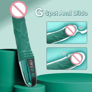 Vibratore a forma di Dildo da donna con schermo LCD all'ingrosso di stimolazione del capezzolo vibratore giocattolo del sesso - Product Image 2