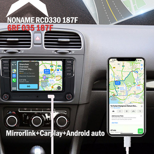 Radio de coche 6RF035187F <span class=keywords><strong>RCD330</strong></span> 187F RNS Carplay MirrorLink para VW Golf 5 6 MK5 MK6 Polo - Product Image 1