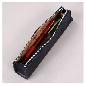 Genuine leather pencil case/stationery <b>box</b> gift set, Korean style business fountain <b>pen</b> protective cover, 3D zipper <b>pen</b> case, - Product Image 5