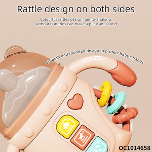 Tétines en silicone biberon jouet de dentition sensoriel pour bébé <span class=keywords><strong>hochet</strong></span> <span class=keywords><strong>1</strong></span> an éducatif pour bébé jouets 0-12 <span class=keywords><strong>mois</strong></span> avec musique légère - Product Image 5