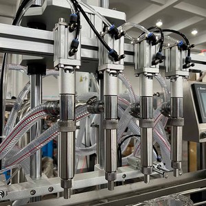 Đầy đủ tự động tự động 8 đầu dán và chất lỏng Máy rót chai nước khoáng đồ uống nước trái cây chai phụ - Product Image 6