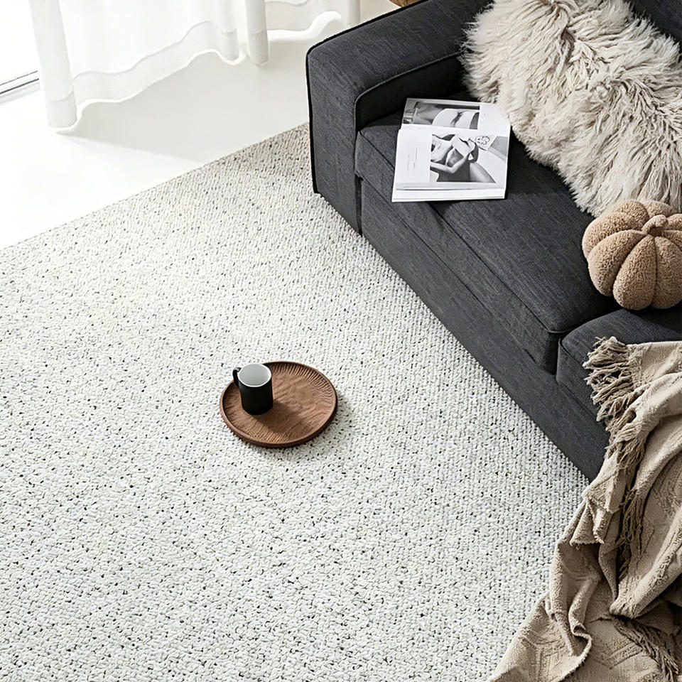 Luxury Wool Area Rug 3D Textured Carpet 10mm Thick Rectangle Floor Mat ...