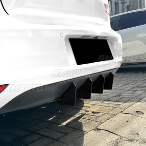 For VW Golf MK6 2008-2012 Body Kit Rear Bumper Spoiler Rear Bumper Splitter Lip Protector Guard <b>Apron</b> Car Accessories - Product Image 5