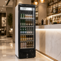 Vitrine réfrigérée verticale commerciale de haute qualité à refroidissement par air pour bar