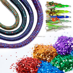 Toplu Mavi Yeşil Mor Altın Kare Şekilli Simler Polyester Simler Pul Balıkçılık Yemleri için Silikon Plastikler - Product Image 4